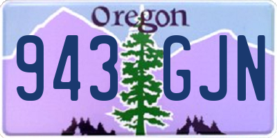 OR license plate 943GJN