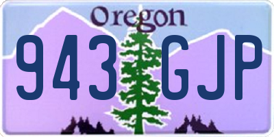 OR license plate 943GJP