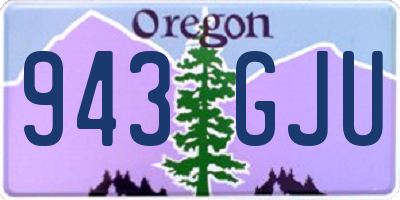 OR license plate 943GJU