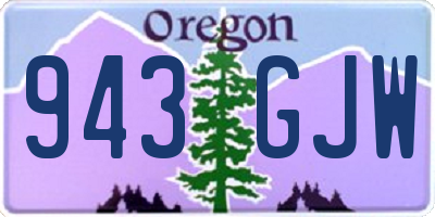 OR license plate 943GJW