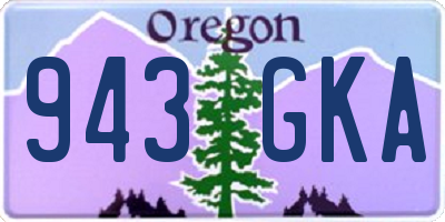 OR license plate 943GKA