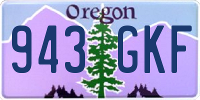 OR license plate 943GKF