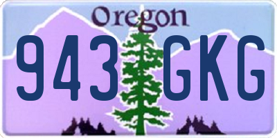 OR license plate 943GKG