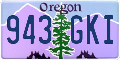 OR license plate 943GKI