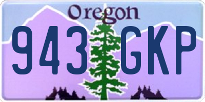 OR license plate 943GKP