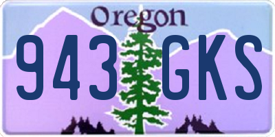 OR license plate 943GKS