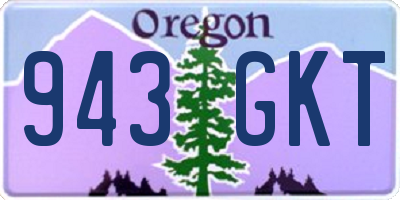 OR license plate 943GKT