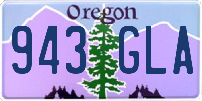 OR license plate 943GLA