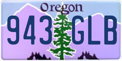 OR license plate 943GLB