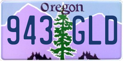 OR license plate 943GLD