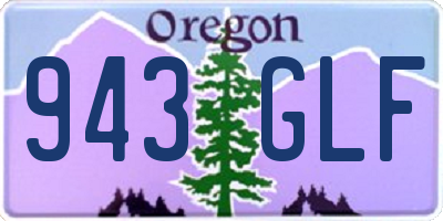 OR license plate 943GLF