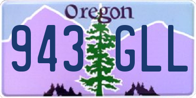 OR license plate 943GLL