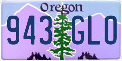 OR license plate 943GLO