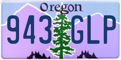 OR license plate 943GLP