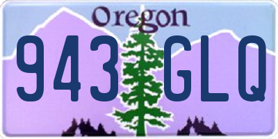 OR license plate 943GLQ