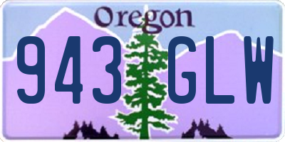 OR license plate 943GLW
