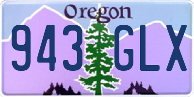 OR license plate 943GLX