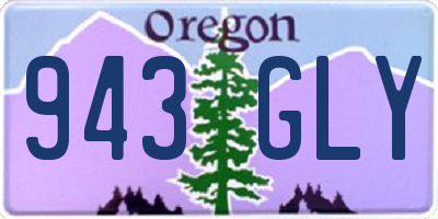 OR license plate 943GLY