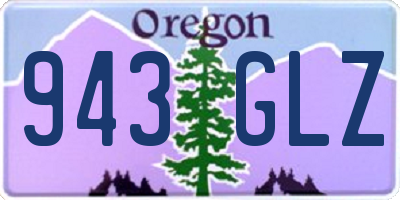 OR license plate 943GLZ