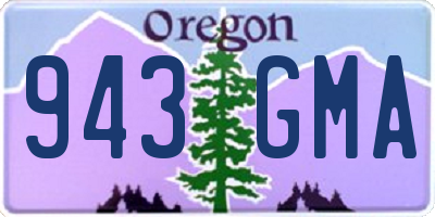 OR license plate 943GMA
