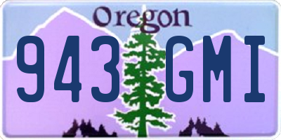 OR license plate 943GMI