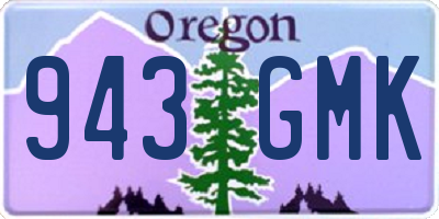 OR license plate 943GMK
