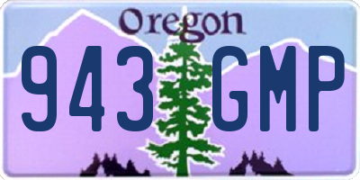 OR license plate 943GMP