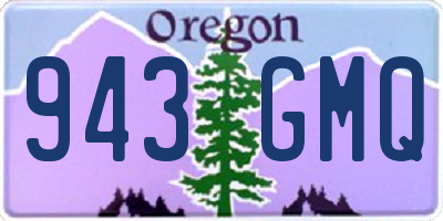 OR license plate 943GMQ