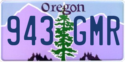 OR license plate 943GMR