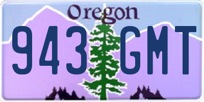 OR license plate 943GMT