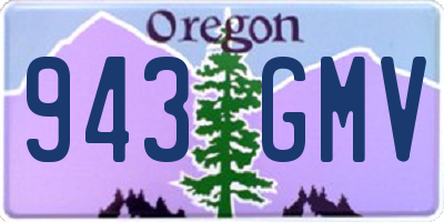 OR license plate 943GMV