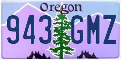 OR license plate 943GMZ