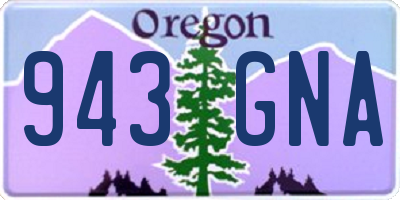 OR license plate 943GNA