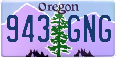 OR license plate 943GNG
