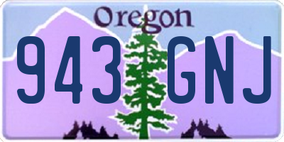 OR license plate 943GNJ