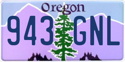 OR license plate 943GNL