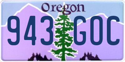 OR license plate 943GOC