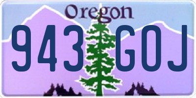 OR license plate 943GOJ