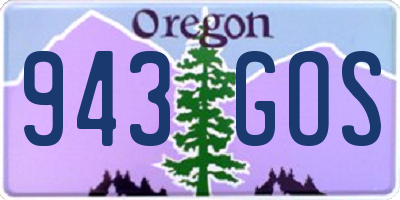 OR license plate 943GOS