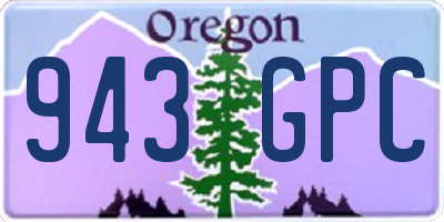 OR license plate 943GPC