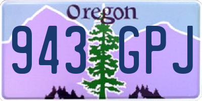 OR license plate 943GPJ