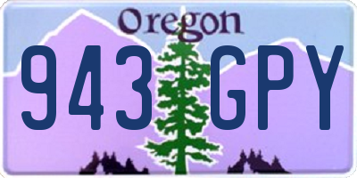 OR license plate 943GPY
