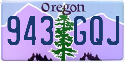 OR license plate 943GQJ