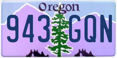 OR license plate 943GQN
