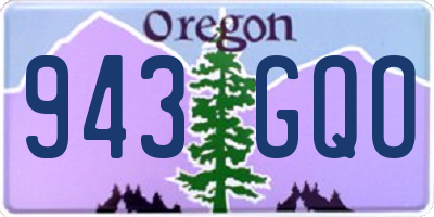 OR license plate 943GQO