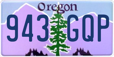 OR license plate 943GQP