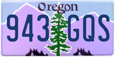 OR license plate 943GQS