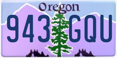 OR license plate 943GQU