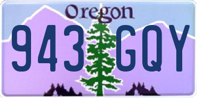 OR license plate 943GQY