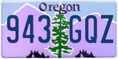 OR license plate 943GQZ
